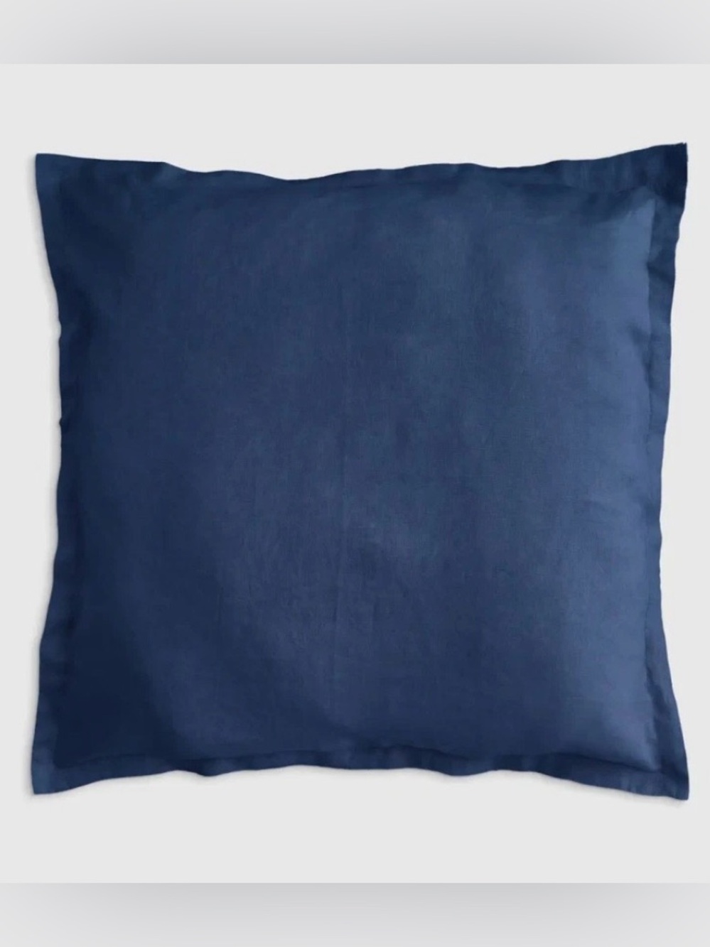 Quince European Linen Euro Sham, 26 X 26 (Indigo Blue)